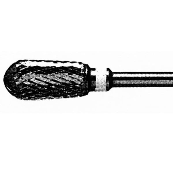 Fräser aus 1506 Wolframkarbid: Mittelfeiner Abrieb. Ideal zum abschließenden Aufrauen der Nägel