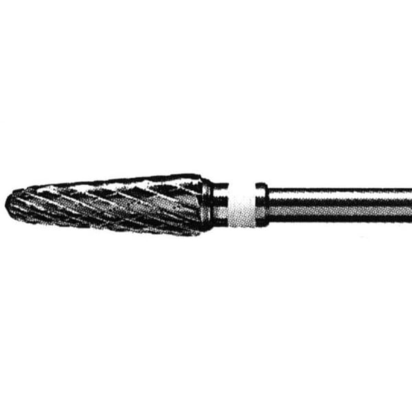Fräser aus 1510 Wolframkarbid: Mittelfeiner Abrieb. Ideal zum abschließenden Aufrauen der Nägel