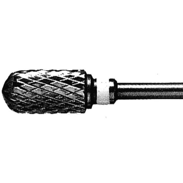 Fräser aus 1572 Wolframkarbid: Mittelfeiner Abrieb. Ideal zum abschließenden Aufrauen der Nägel