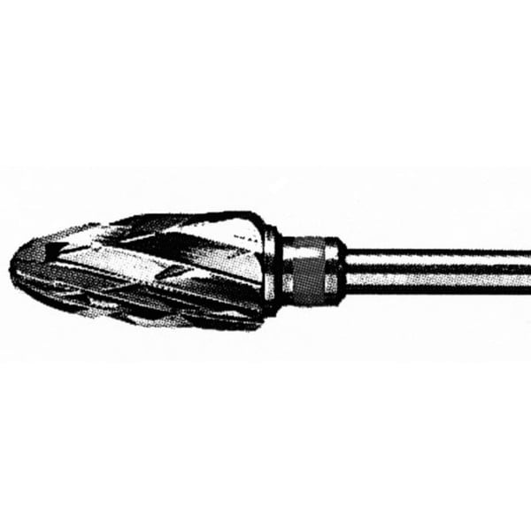 Fräser aus Hartmetall 0251: Grober Abrieb. Ideal zum kräftigen und aggressiven Beschleifen der Nägel