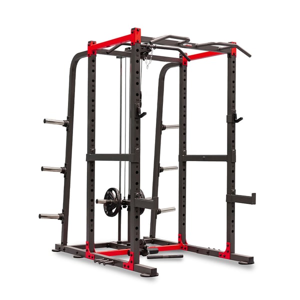 Pulley Cage BH Fitness: Multi-Übungskäfig mit integrierter Seilrolle, Klimmzugstange und Sicherheitsstopps
