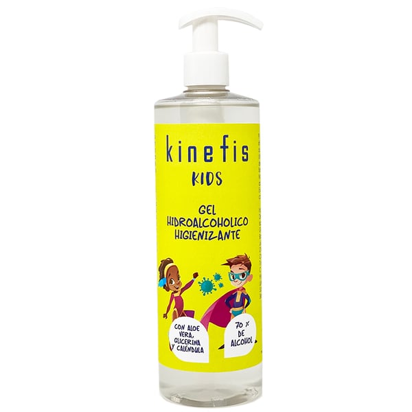 Hydroalkoholisches Desinfektionsgel Kinefis Kids: Mit Aloe Vera, Glycerin und Ringelblume (500ml)