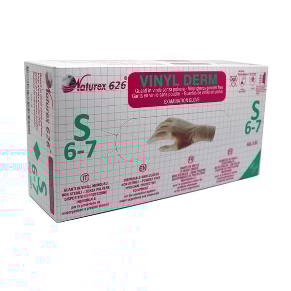 Vinylhandschuhe ohne Staub (100 Einheiten - Größe L)