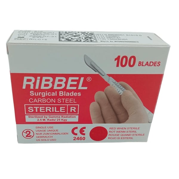 „RIBBEL“ Einweg-Skalpellklingen (Karton mit 100 Stück)