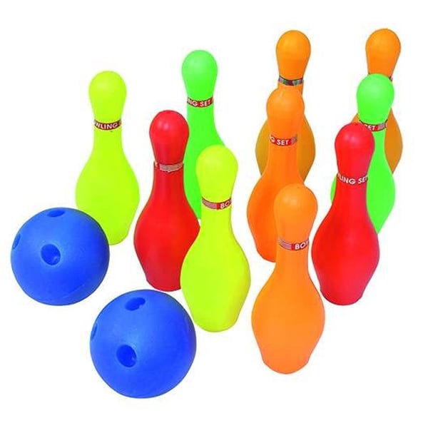 PVC Softee Bowling Set: Bestehend aus 10 PVC-Schalen und 2 Kugeln