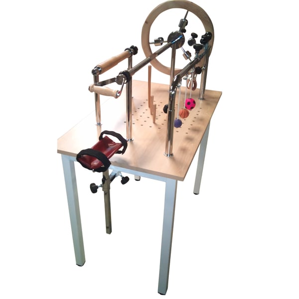 Übungstisch für Hände und Sehnen bemalt