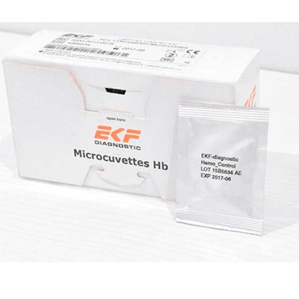 HemoControl Mikroküvetten: 50 Einheiten für die Hämoglobinanalyse