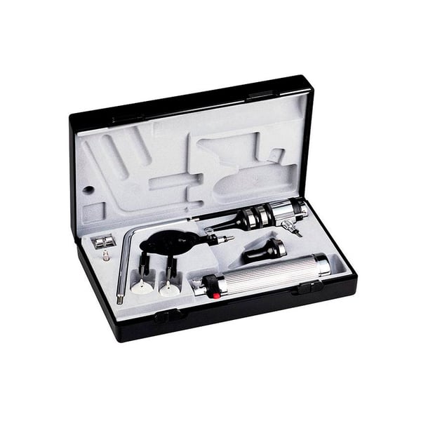 Batteriegriff Typ C mit Rheostat, Nasenspekulum 9mm Riester Economy, Unterdruck 2,7V