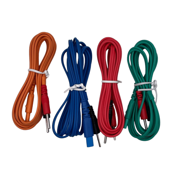 4er-Pack Kabel (blau und rot) für TENS NEUROTRAC