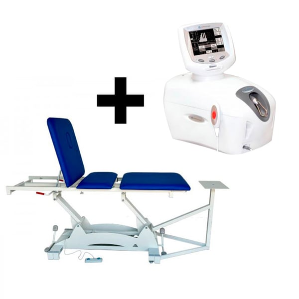 Traktionstragenpaket mit Servitec-Hubhöhe und Tru Trac-Wirbelsäulentraktionseinheit