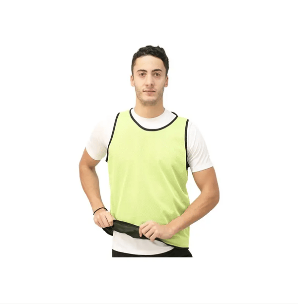 Reversibler Brustschutz grün-gelb