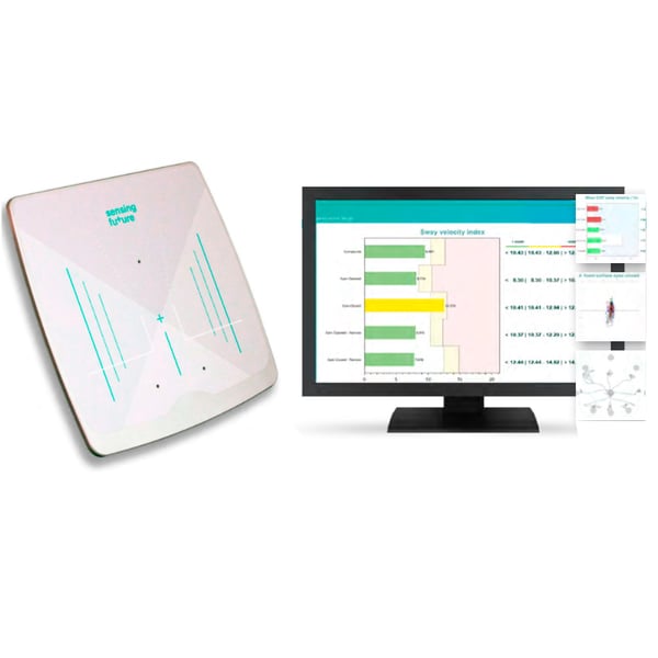 PhysioSensing VERTIGO FORCE: Stabilometrische Plattform + Ausgleichssoftware