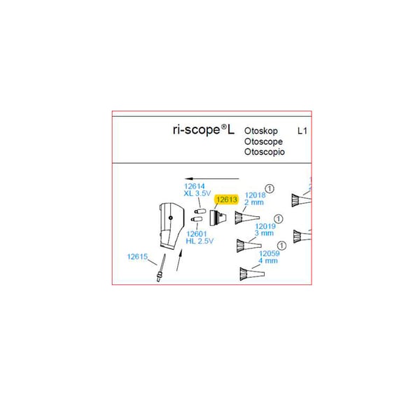 Adapter für Otoskop L1, ri-scope