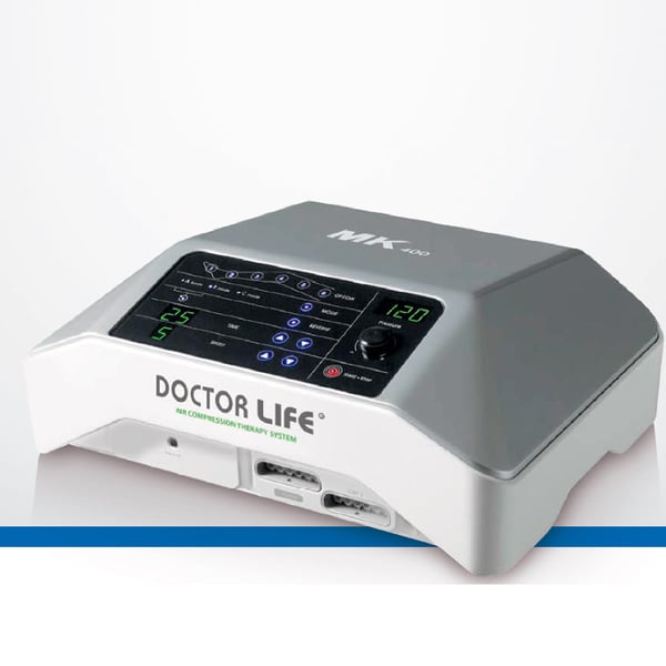 MK 400L 6-Kammer-Pressotherapiegerät mit zwei Beinmanschetten