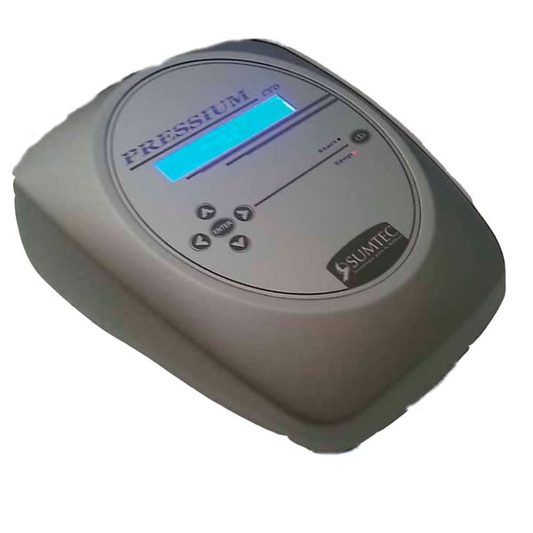 Presotherapie Pressium EVO Desktop - mit 18 Programmen und brauner Hose mit wasserdichtem Futter