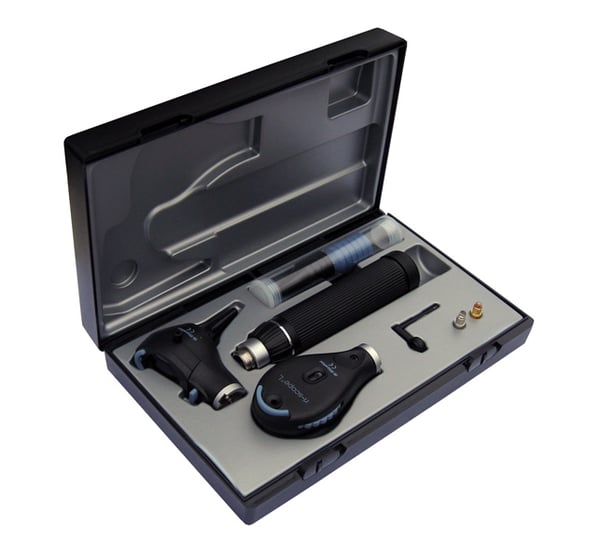 Riester Otoskop/Ophthalmoskop ri-scope L-L3-L2, XL, 2,5 V, C-Griff für 2 alkalische Batterien Typ C oder ri-accu