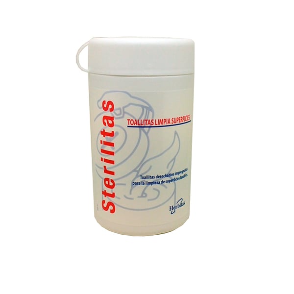 Desinfizierende Tücker von Sterilitas Behälter mit 120 Stück mit Chlorhexidin