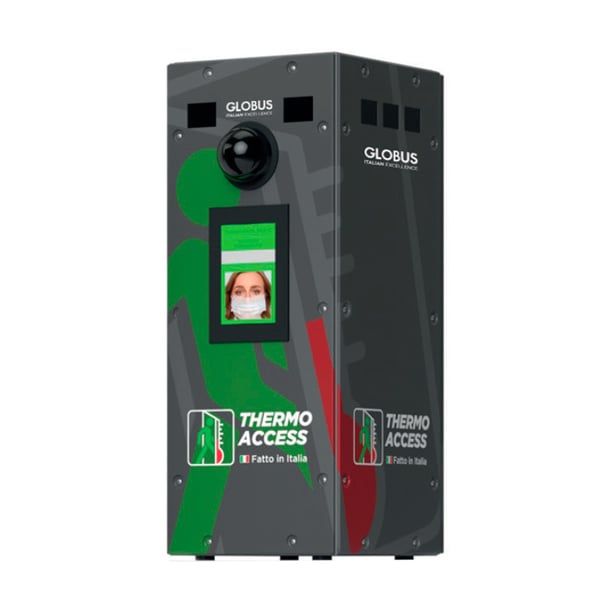 Zugangskontrolle Thermo Access Desk mit Körpertemperaturmelder: Kompakte Größe und reduziertes Gewicht