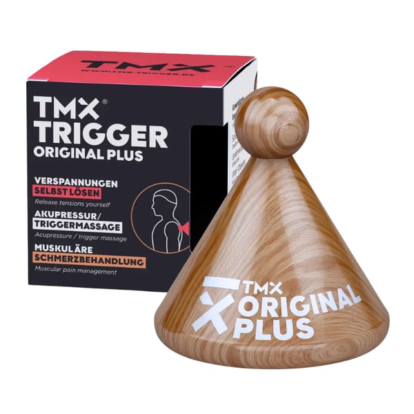 TMX-TRIGGER ORIGINAL TRIGGER-TOOL: Tiefenmassage, Triggerpunktbehandlung, zertifiziertes Holz und wiederverwendbarer Aufsatz