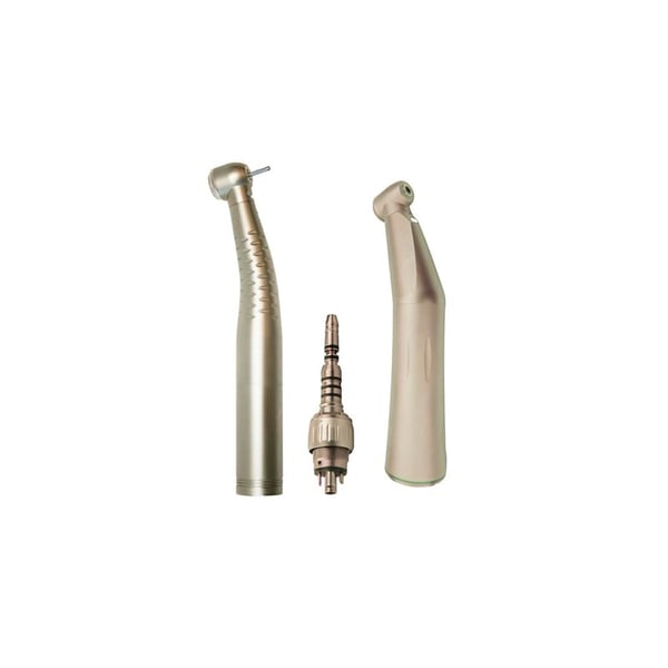 Dentalturbine aus Titan mit Licht + Multiflex-Winkelstück