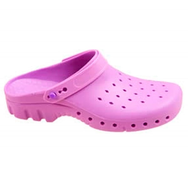 Technische Clogs mit Riemen in lavendel