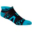 LETZTE GRÖSSEN - Compressport Pro Racing Socken V2 Run Low Cut - Ultra Low Technical Socken - Farbe Schwarz-Blau - Größe T1 (34-36 cm)