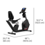 Schwinn 280R Liegefahrrad mit Magnetbremse und Bluetooth