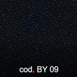 Packung mit 6 Step-St&uuml;hlen mit schwarzer Epoxidstruktur und Polsterung aus Baly (Textil) oder Kunstleder in verschiedenen Farben mit Spatenarm - Baly Polsterung (Textil): Schwarz (BY 09) - 