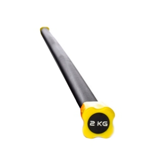 Body Bar zwei Kilogramm (gelbe Farbe)