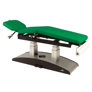 Elektrische Ecopostural-Trage: Vertikale Elevation mit zwei Säulen, drei Körpern und 70° neigbarem Kopf (50 x 198 cm)