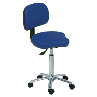 Mittlerer Kinefis Elite Fahrradhocker mit Rückenlehne: Höhe 44 - 57 cm und Gasfeder (verschiedene Farben erhältlich)