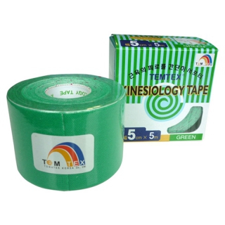 Temtex Kinesiology Tape Farbe Grün (5cm x 5m)
