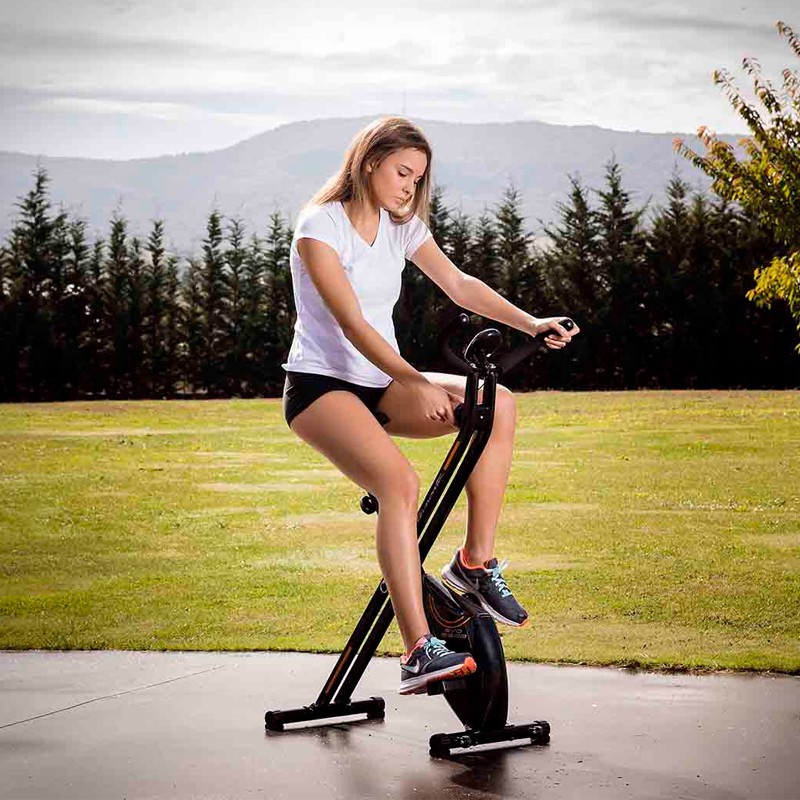 Statisches fahrrad evo b1000 tecnovita faltbares und