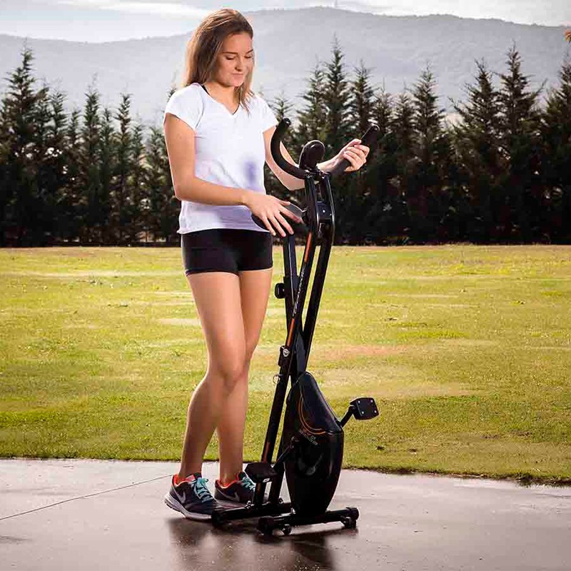 Statisches fahrrad evo b1000 tecnovita faltbares und