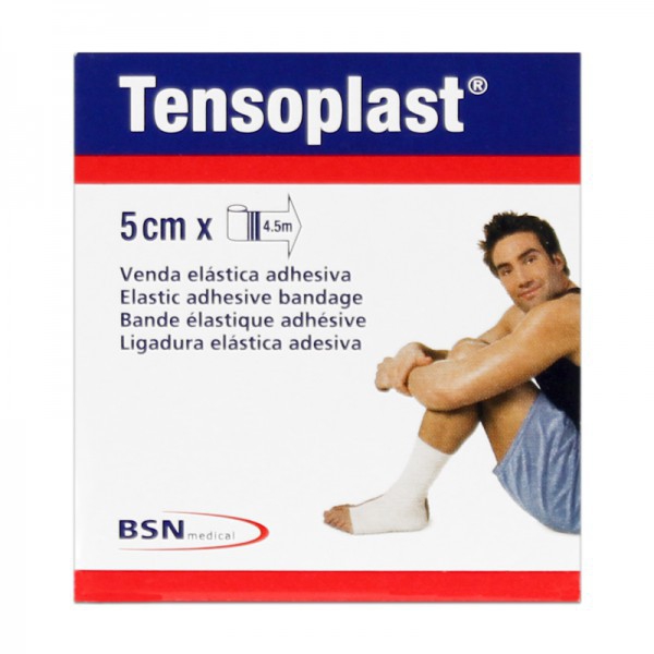 Tensoplast 5 cm x 4,5 Meter: Elastische Klebebinde Tensoplast 5 cm x 4,5 Meter: Elastische Klebebinde