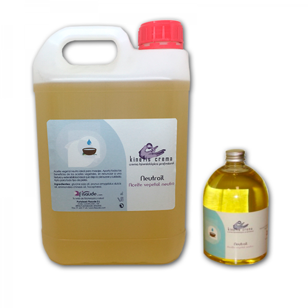 Neutrales Massageöl (5 Liter Flasche) + 1 Flasche Neutrales Massageöl 500 ml als GESCHENK