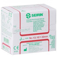 Needles Seirin J-Typ mit Kunststoffgriff 0.16x30 mm Führung (rot) Needles Seirin J-Typ mit Kunststoffgriff 0.16x30 mm Führung (rot)