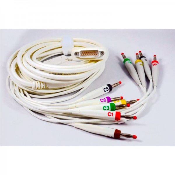 10-poliges Patientenkabel mit Metallstecker 10-poliges Patientenkabel mit Metallstecker