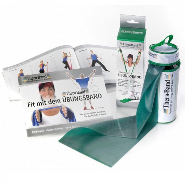 Thera-Band Elastic Band 2.5m + Carry Case + Manual (starker Widerstand): Ideal überall zu trainieren Thera-Band Elastic Band 2.5m + Carry Case + Manual (starker Widerstand): Ideal überall zu trainieren