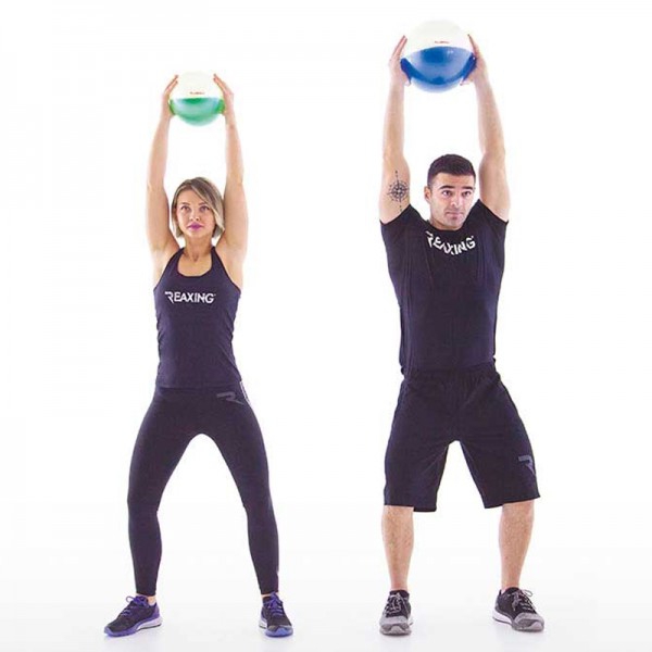 Fluiball Fitness 30 cm Reaxing: Ballonball gefüllt mit Wasser ideal für neuromuskuläres Training und Funktionstraining (30 cm Durchmesser)