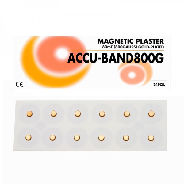 Accu-Band Magnet vergoldet 800 Gauss: Durchmesser 5 mm (24 Stück)