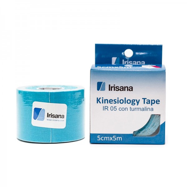 Kinesiologisches Tape Irisana mit blauem Turmalin 5cmx5m