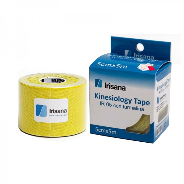 Kinesiologisches Tape Irisana mit Turmalin gelb 5cmx5m Kinesiologisches Tape Irisana mit Turmalin gelb 5cmx5m