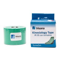 Kinesiologisches Tape Irisana mit grünem Turmalin 5cmx5m