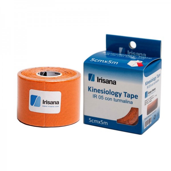 Kinesiologisches Tape Irisana mit orangefarbenem Turmalin 5cmx5m Kinesiologisches Tape Irisana mit orangefarbenem Turmalin 5cmx5m