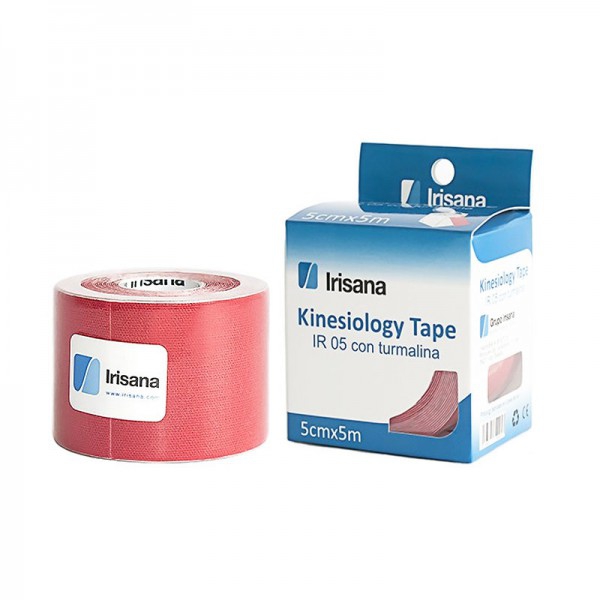 Kinesiologisches Tape Irisana mit turmalinroter Farbe 5cmx5m