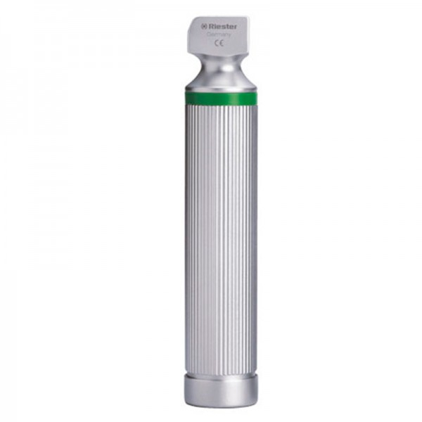 Handgriff für nicht wiederaufladbare Riester-Laryngoskope für Batterien Typ C, Ø 28 mm, XL 2,5 V. für Spatel mit Fiberoptik Handgriff für nicht wiederaufladbare Riester-Laryngoskope für Batterien Typ C, Ø 28 mm, XL 2,5 V. für Spatel mit Fiberoptik