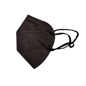 Schwarze FFP2-Masken mit europäischem CE-Zertifikat (einzeln verpackt - Karton mit 10 Stück)