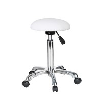 Practi Backless Stool: Ergonomisches Design, halbkugelförmiger Sitz und Hub mit Gaskolben Practi Backless Stool: Ergonomisches Design, halbkugelförmiger Sitz und Hub mit Gaskolben