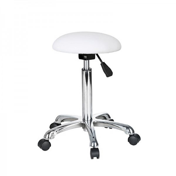 Practi Backless Stool: Ergonomisches Design, halbkugelförmiger Sitz und Hub mit Gaskolben Practi Backless Stool: Ergonomisches Design, halbkugelförmiger Sitz und Hub mit Gaskolben